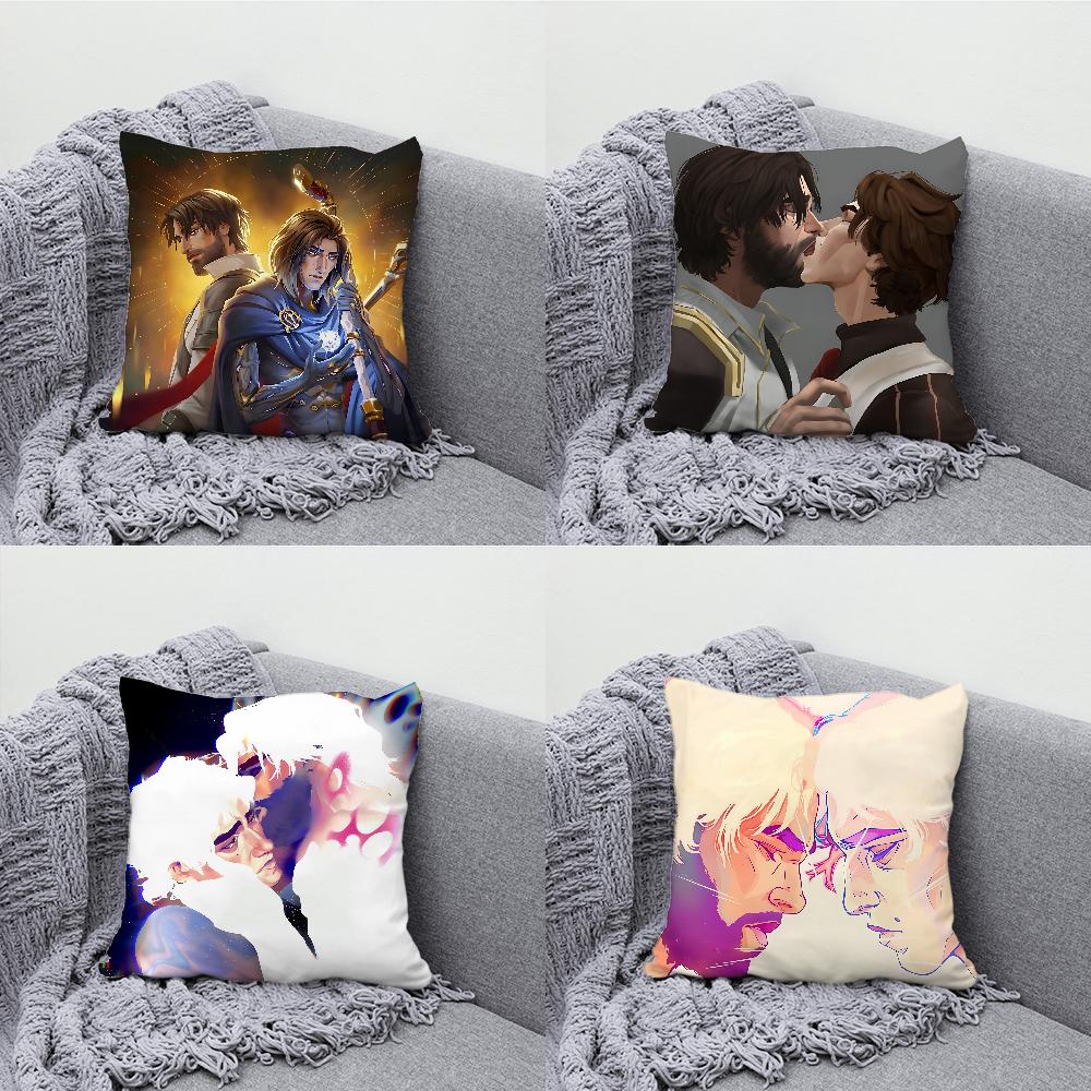 JayVik Jayce Viktor Funda de Almohada Fundas Suaves para Cojines para Decoración de Sofá de Granja Decoraciones para el Hogar y Funda de Almohada Protectora
