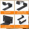 Set of 4 20cm Hidden Shelf Brackets, Heavy-Duty, Concealed Shelf Brackets with L-Shaped Brackets, Supports Up To 100kg, Reinforces Shelves, and Provid