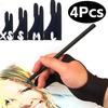 4-1 Stück Zeichenhandschuh Anti-Touch Zwei-Finger-Handschuh für IPad Grafik-Zeichen-Tablett Bildschirmtafel Rechte Linke Hand Anti-Fouling-Handschuh