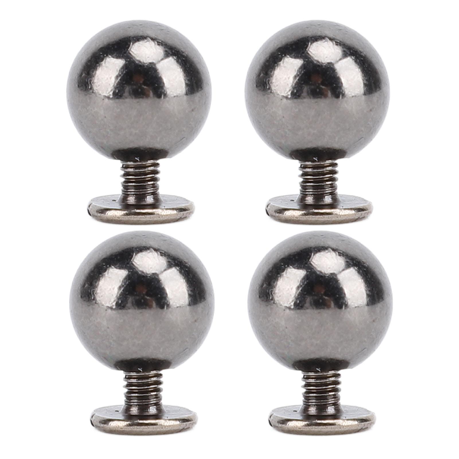 

50 комплектов круглых заклепок из цельного железа, многофункциональные наборы 8-миллиметровых шариковых заклепок для одежды и рукоделия серый