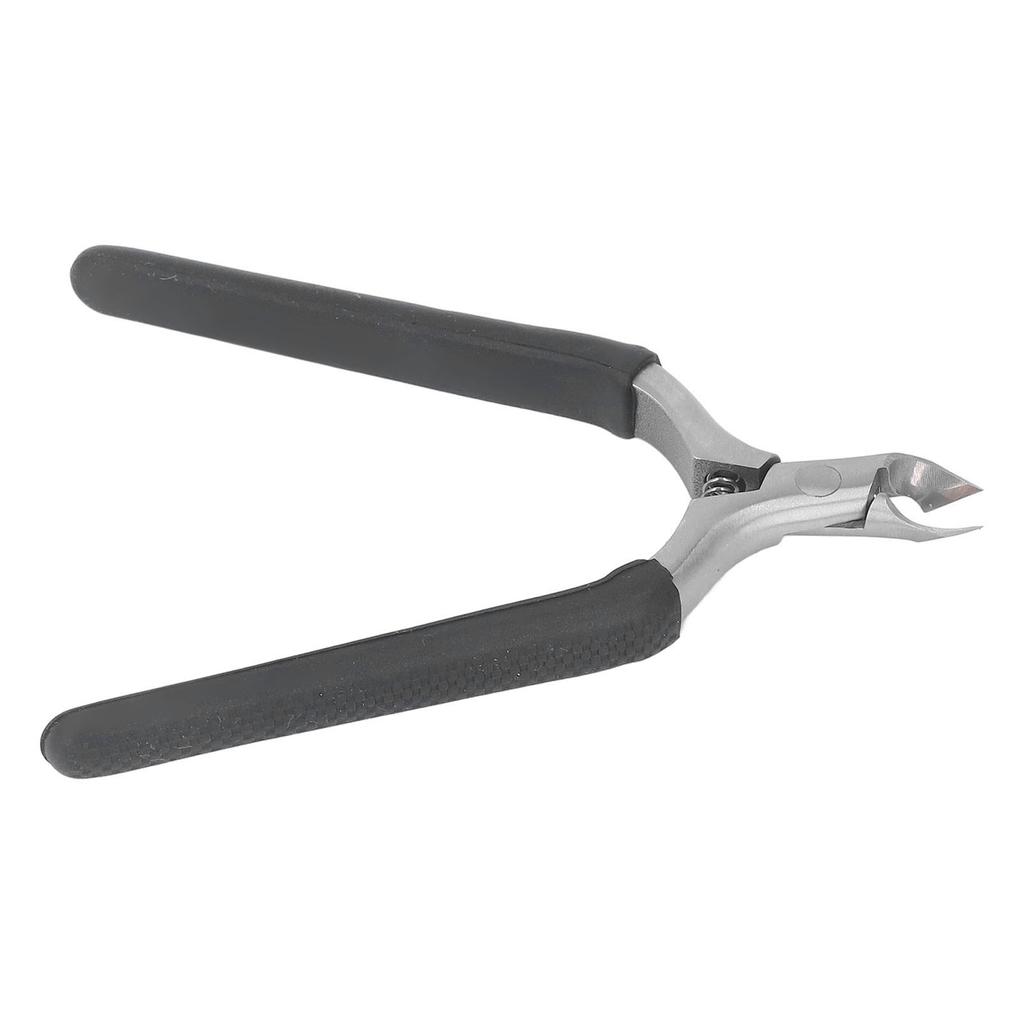 Professional Stainless Steel Cuticle Trimmer Dead Skin Remover Inline Spring Slip Resistant Cuticle Trimmer Black