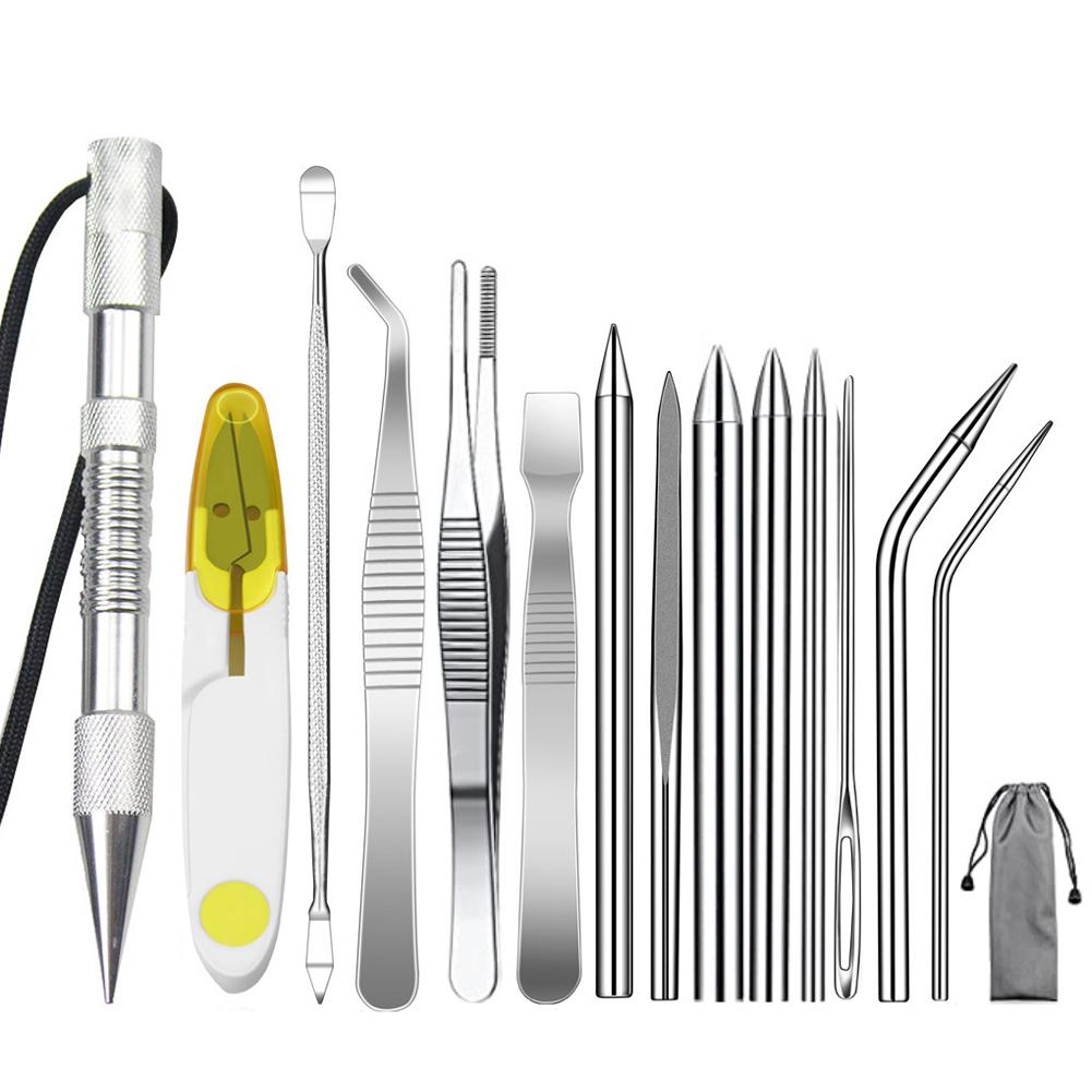 1Set Paracord Knitting Tool Set Aluminium Parachute Cord Needles Bracelets DIY Weave Tool Umbrella Rope Different Size Tools