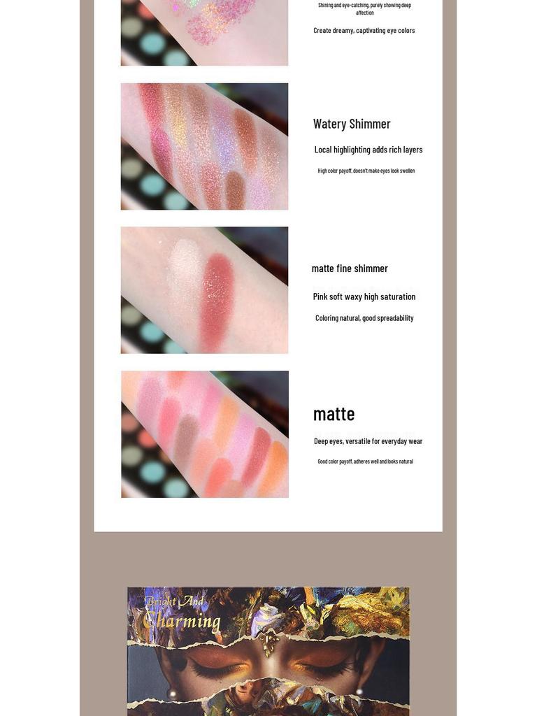 40-Farben Lidschattenpalette in Erdtönen für Anfänger – Perfekt für das tägliche leichte Make-up