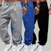 Man Herfst Fleece Sportbroek Trekkoord Casual Lange Broek Comfortabele Street Broek Mode Zak Broek Losse Basic Joggingbroek