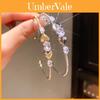 Zircon Heart Shape Open Cuff Bracelet For Fashionable Women Jewelry Accessory