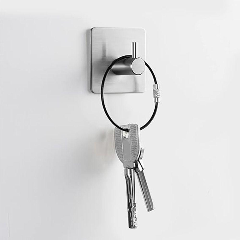 1/25Pcs 2mm Wire Keychain Cable 6.3 Inch Hinge Keepers Large Metal Wire Keychains  Keys and ID Tag