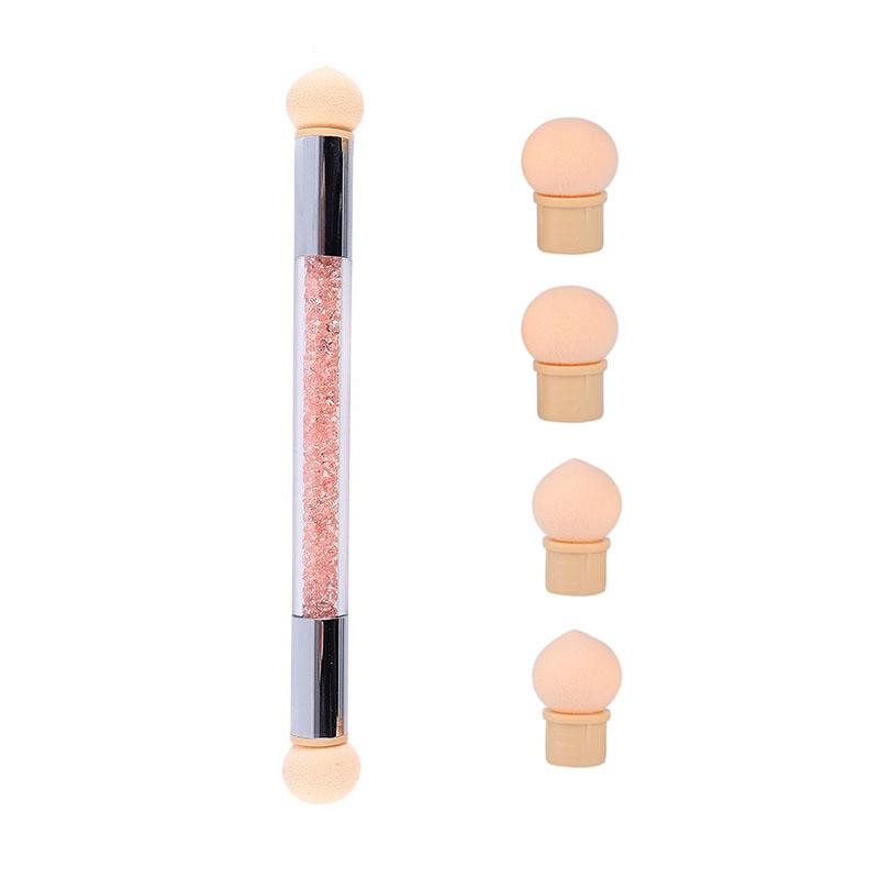 Sponge Heads Replacement Nails Color Gradient Brush Glitter Art Gel Polish Powder Dotting Pen for Manicure Tools ZJS05