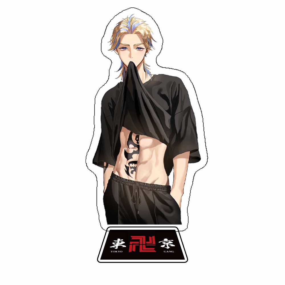 Anime Tokyo-revenge Acrylic Bracket Model Character Manjiro Sano Draken Model Desktop Ornament Standing Fan Collection Gift