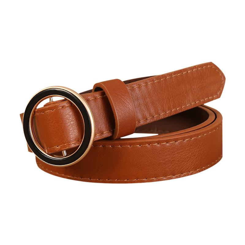 Ladies Fashion Accessories Durable Leather Belt PU Girl Dress Leather Belt
