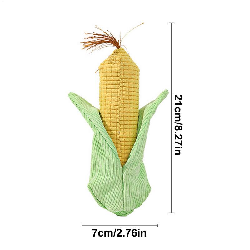 Dog Chew Toys Plush Teething Corn For Puppy Colorful Plush Pet Teething Toy For Oral Hygiene Boredom Relief For Dogs And Puppies