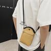 Large Capacity Mini Square Bag Casual Mobile Phone Bag Simple Nylon Crossbody Bag  Office Worker