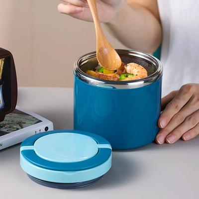 Suppen-Thermoskanne, Lunchbox, isoliert, Bento-Box für kalte und warme Speisen, Lunchbox aus Edelstahl mit Griff