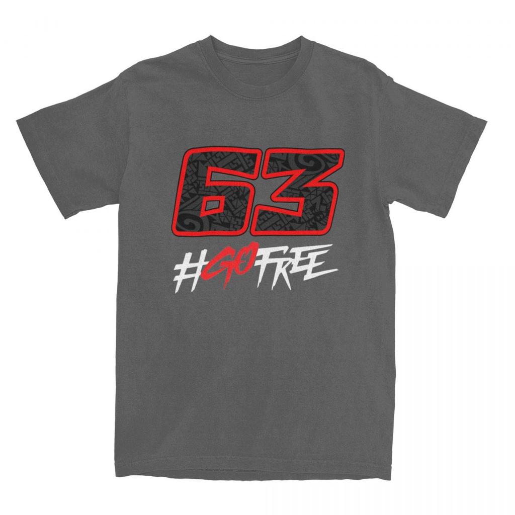T-shirt Rider Pecco Bagnaia 63 Estiva Streetwear T-shirt Cotone Harajuku Maglietta per Uomo Manica Corta Stampa