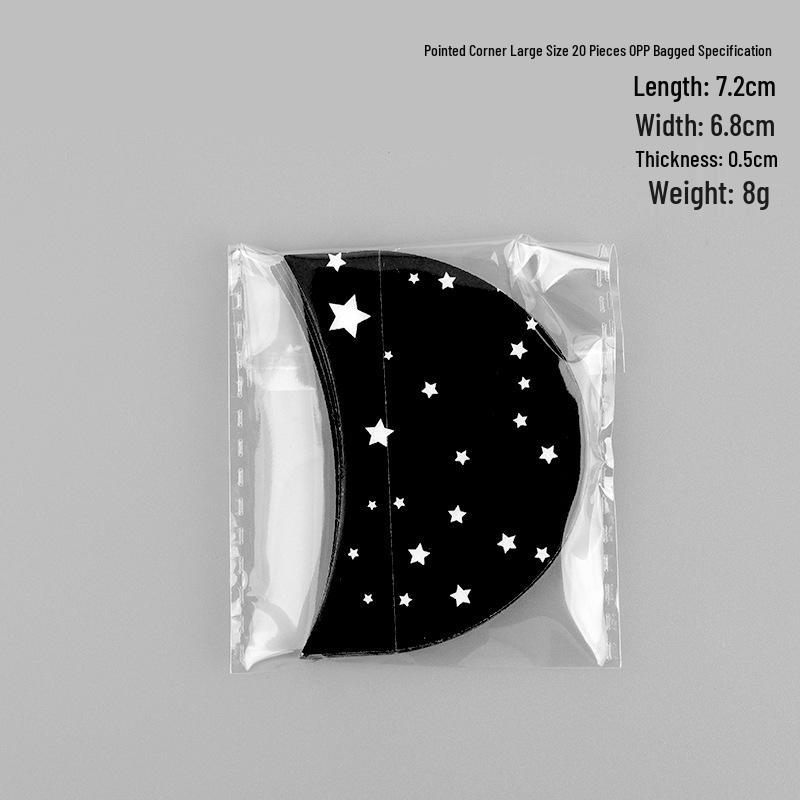 Black Printed Eyelash Extension & Eyeshadow Isolation Stickers - Non-woven, Disposable Removal Tools