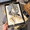 70cm Square Silk-Like Scarf Women Lightweight Fashion Accessory Office Chic Neck Wrap Stylish Print Design