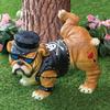 Dog Statue With Sunglasses Nordic Creative Funny Animals Gnome Garden Decoration Sculpture