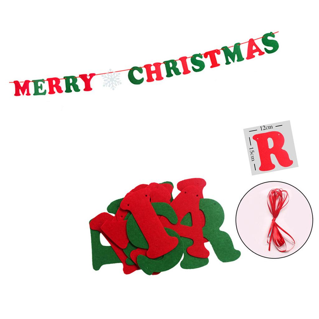 Christmas Garland Banner Festive Decoration Santa Claus Inspired Christmas Garlands for a Touch of Tradition