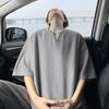 Mens V-Neck Loose Fit Tshirt Summer Fashion Comfort Breathable Casual Streetwear Trendy Tee Lightweight Premium Fabric Crew Neck