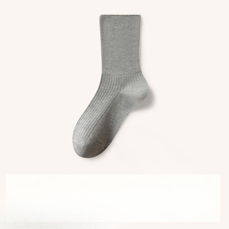 Mulberry Silk Women's Mid-calf Socks, Thickened Autumn and Winter Pile Socks, Loose Boneless Sleeping Socks, Postpartum Socks