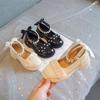 2022 Autumn Girls' Pearl Patent Leather Mary Jane Shoes - Soft Sole for Little Princess