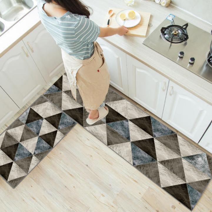 Home Kitchen Floor Mat Anti Slip Water Absorbing Entrance Door Floor Mat Bathroom and Toilet Floor Mat