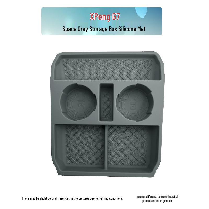 Xiaopeng G7 Rear Armrest Wireless Charging Cup Holder Silicone Pad Accessory