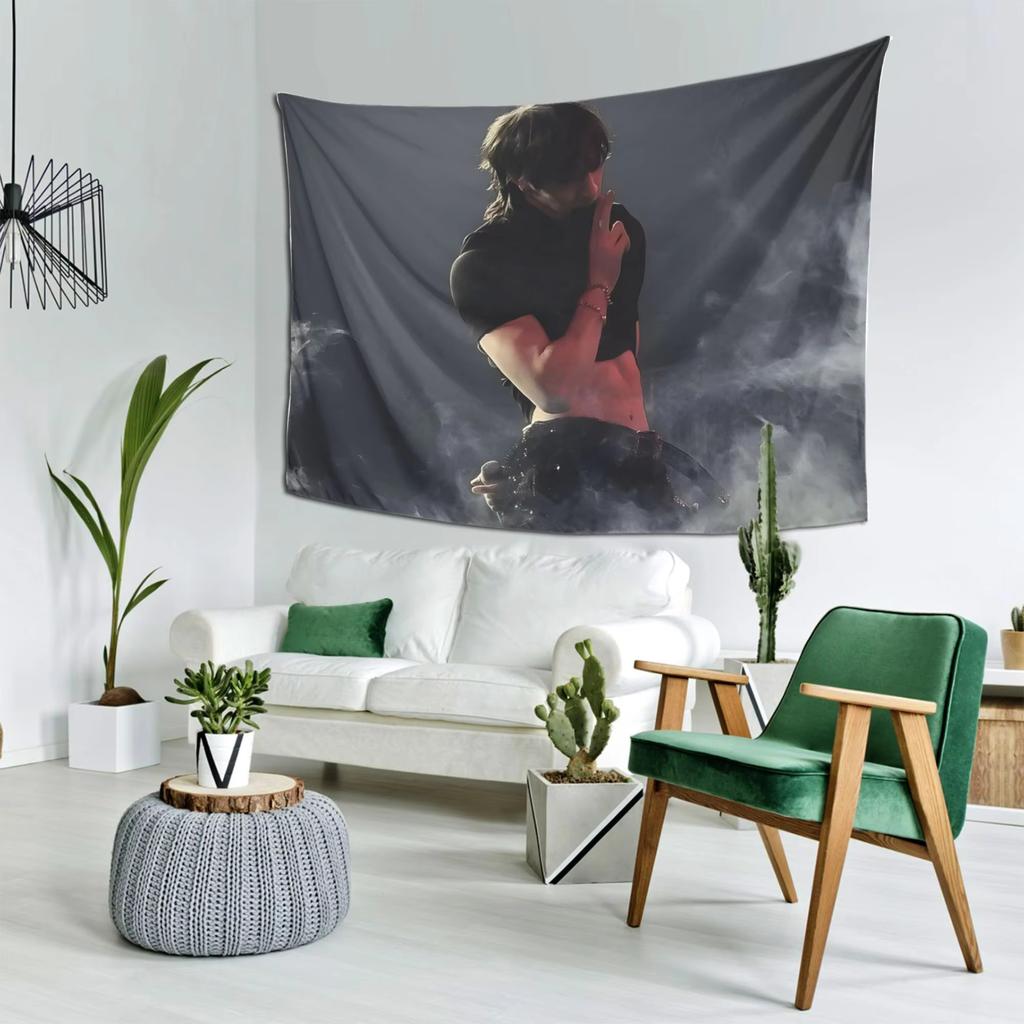 SKZ Bangchan Idea Tapestry Kpop Inspired Atmospheric Wall Hanging Headboard Aesthetic Room Decoration Background Cloth