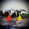 3D Printing Fire-Breathing Dragon Resin Model, Luminous Base, Desktop Ornament, Micro-Landscape Scene Decoration Handicraft
