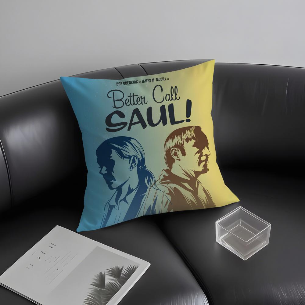B-Better C-Call Saul Tv Series Cushion Cover Pillowcase Ultra Soft Skin Friendly Fabric Cloud Like Comfort & Concealed Zipper