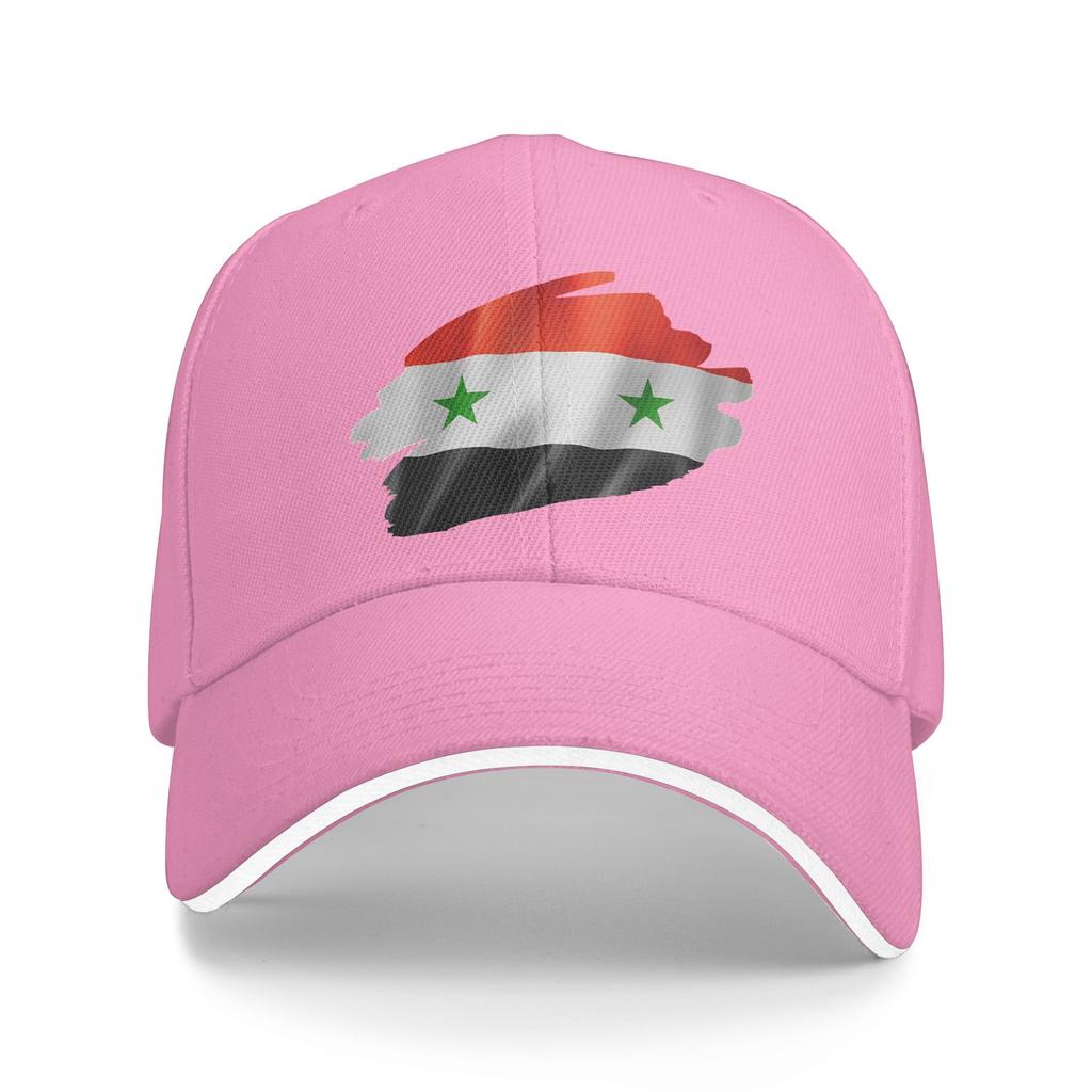 Syrian Flag Brush Style Baseball Cap Female Male Custom Logo Trucker Hat Summer Fashion Outdoor Sports Sun Snapback Cap