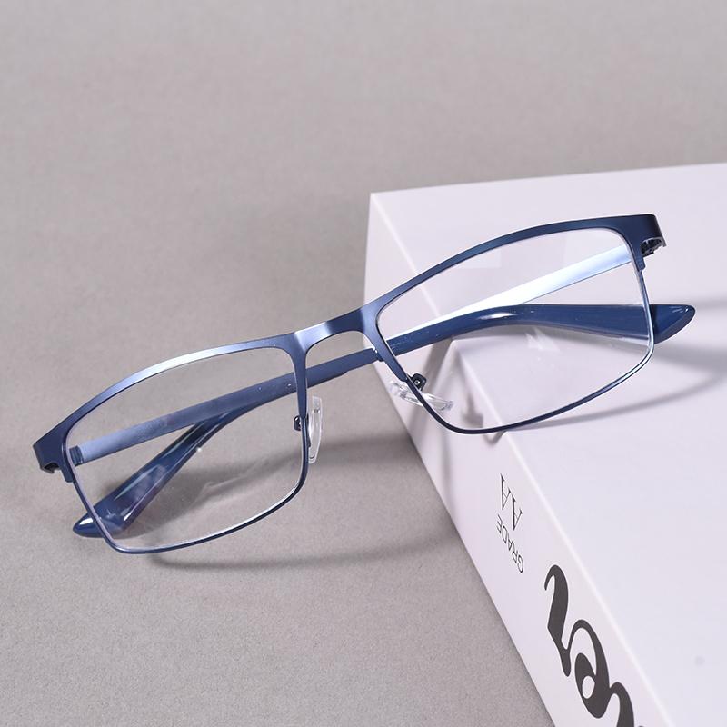 

Black Frame Square Metal Reading Glasses For Men Anti blue Light Eyeglasses Women Business Office Men Reading Glasses+125+175 +100