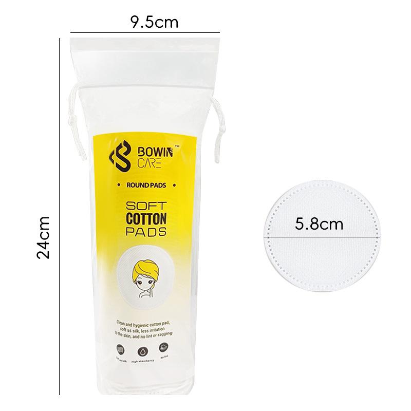 Трехслойные плотные круглые хлопковые диски для снятия макияжа