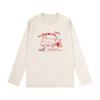 Korean Style Women's Long Sleeve Cotton T-Shirt - Versatile, Casual, Loose Fit for Spring & Autumn.