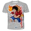 Anime One Piece Luffy Boy T-shirt CosPlay Short Sleeve Mans Cartoon Men's Top Loose Breathable Men's Casual Clothing