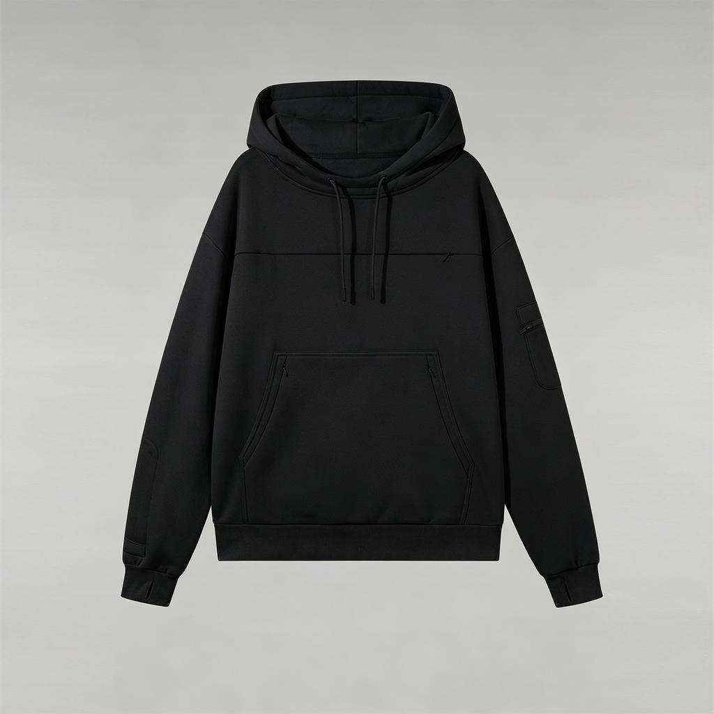 Kids Long Sleeve Pullover Hoodie with Drawstring Color Loose Fit for Boys Girls