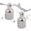 2x Stainless Steel 1" Bimini Top Eye End Cap For Round Tube Boat Marine Fitting