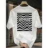 European Size Heavyweight Pure Trendy Print Short-Sleeve T-Shirt for Men, New Summer Casual Style, Loose Fit, Versatile Top In Large Sizes