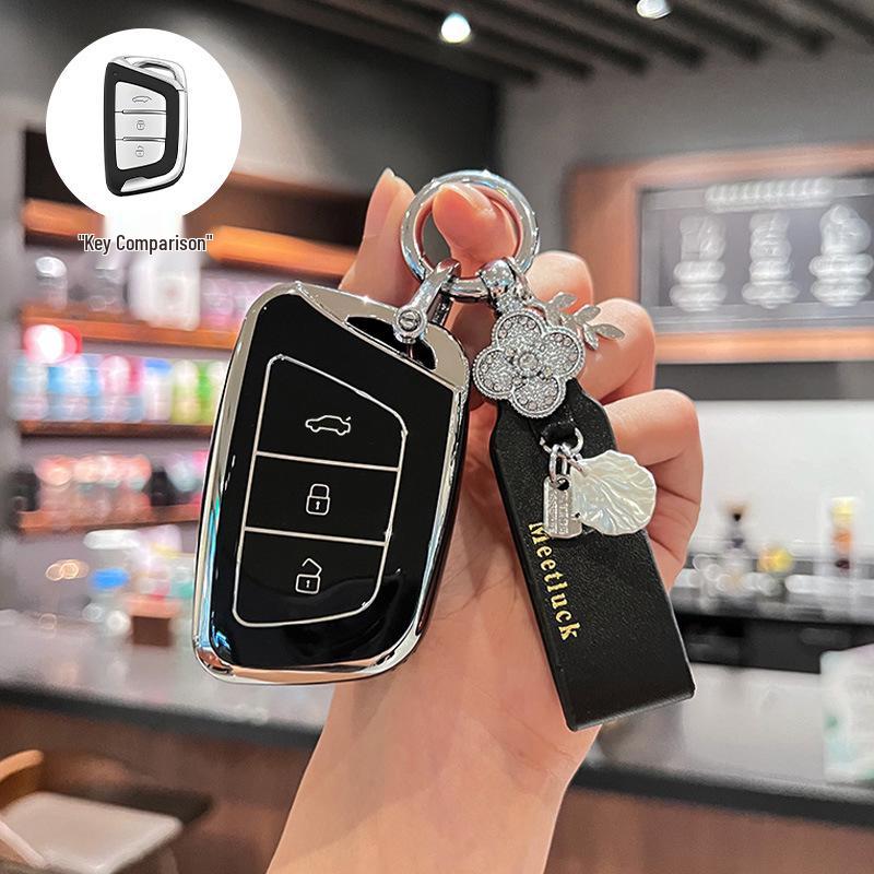 JAC Car Key Cover for Jiayue A5, X4, X7, iC5, iEVS4/7S/T8, Ruifeng S4/S7/M6.