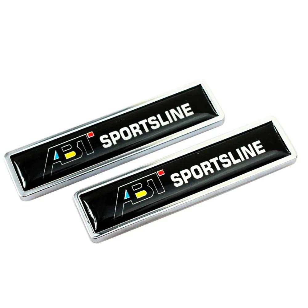 XMZSA1 Metal Car Emblem Badge Car Body Decoration Sticker for Volkswagen VW Rline GTI ABT Golf Beetle Polo Bora Tiguan Jetta Scirocco