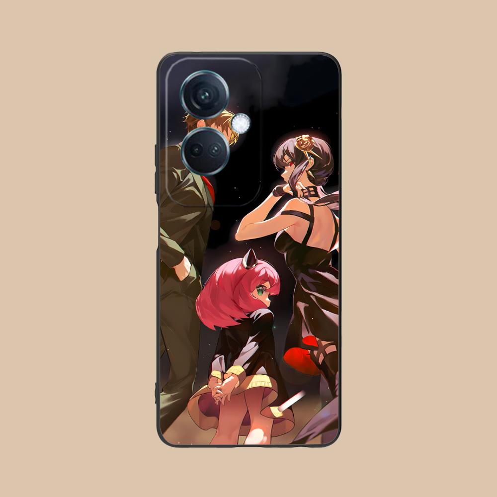 Anime Spy Family Mobile Phone Case for OPPO Reno 14 13 12 11 10 9 8 7 6 5 F T Pro 5G Colorful Printing Cover Luxury Cover Pretty