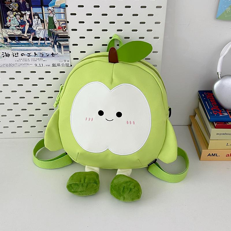School Bag Cute Apple Woman 2025 Cartoon School Bag Travel Backpack Casual Shoulder Bag
