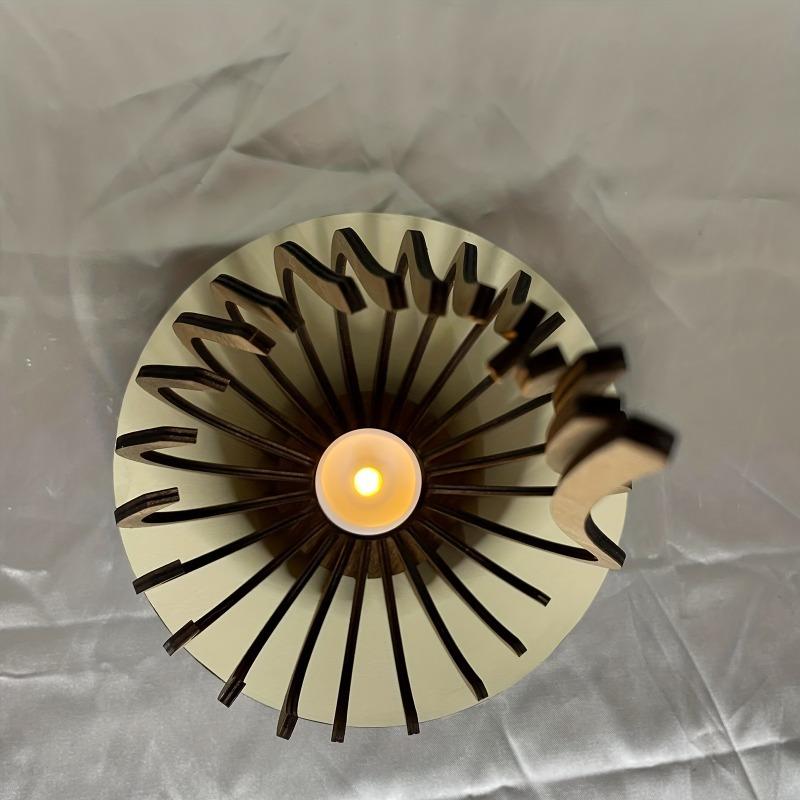 3pcs Handmade Wood Candle Holder Set Natural Curved Twisted Branches Table Centerpiece Lotus Candle Holder Rustic Elegant Decor