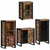 Bathroom Furniture Set with Shelf 4 pcs Multicolored Solid Reclaimed Wood