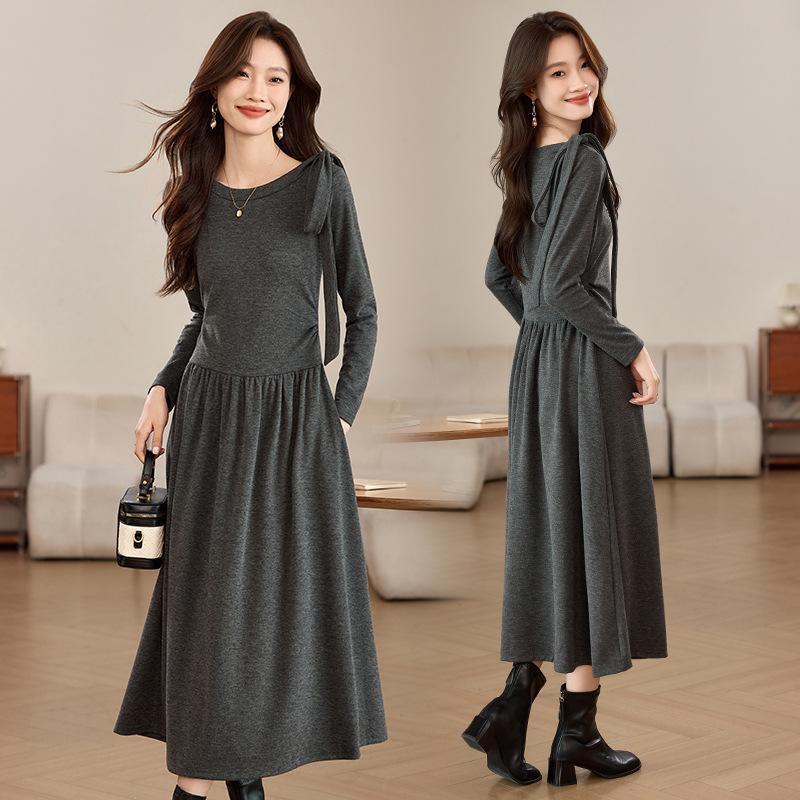 

Весна/Осень 2025 Ретро Шнуровка Приталенное Женское Длинное Платье SH038 XXL (130-145 jin)