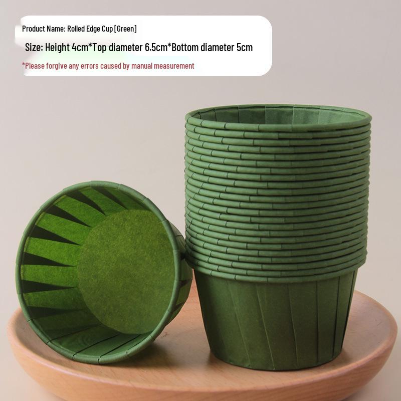Oil-Proof, High-Temperature Resistant Muffin Cups - Greaseproof Crimped-Edge, Eco-Friendly Oven Liners