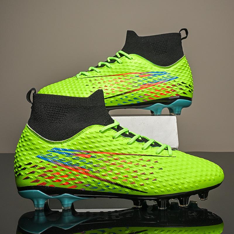 New High-top AG Long Nails TF Broken Nails Outdoor Students Adult Grass Game Training Football Shoes In Stock