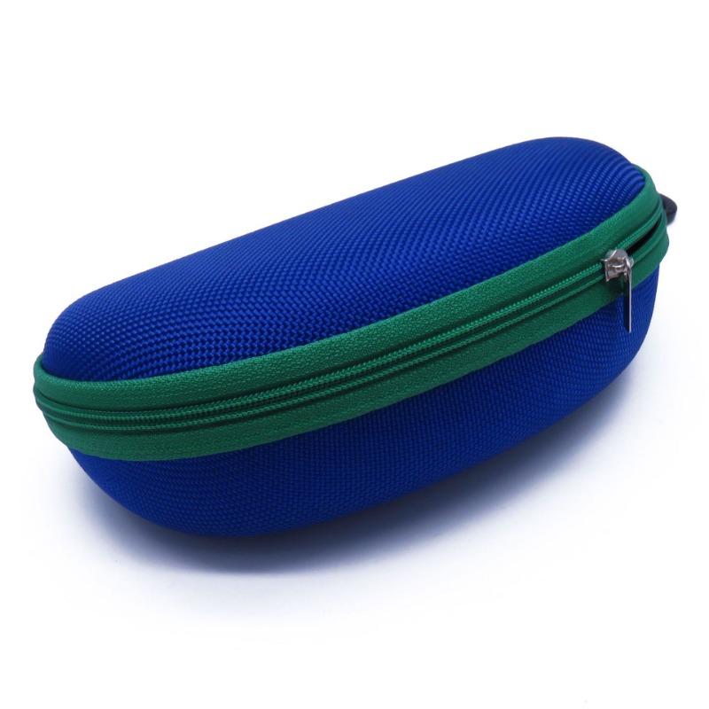 1PC Color Sunglasses Glasses Case EVA Zipper Case, Black Sunglasses Case, Pressure-resistant, Portable, a Must for Cycling Experts