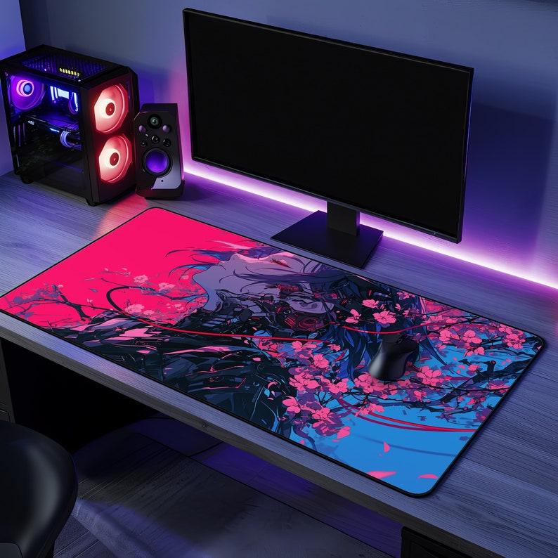 Sakura Girl Anime Lagre Mouse Pad MM desk mat XXL gaming mousepad Desk pad gamer for PC office table mat Desk accessories