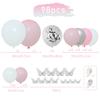 98pcs Pink Silver Butterfly Balloon Garland Arch Kit Birthday Party Decoration Kids Wedding Decor Baby Shower Girl Latex Baloon