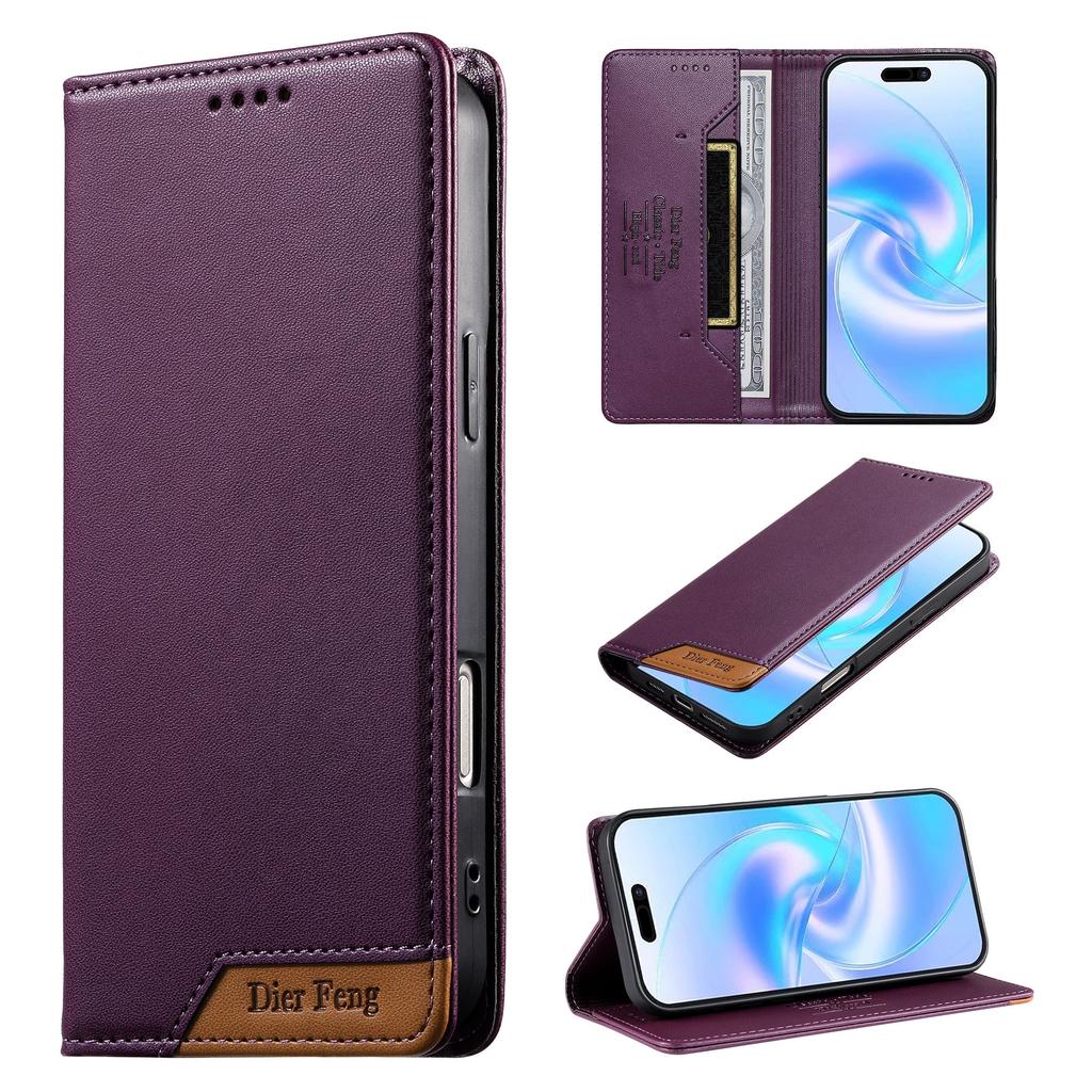 Luxury Business Magnetic Flip Cards Solt Wallet Leather Case for iPhone 17 Pro Max 16 Plus 15 14 13 12 11 Book Stand Bag Cover